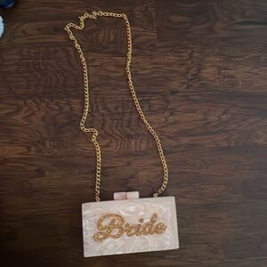 Hard case bride shoulder bag